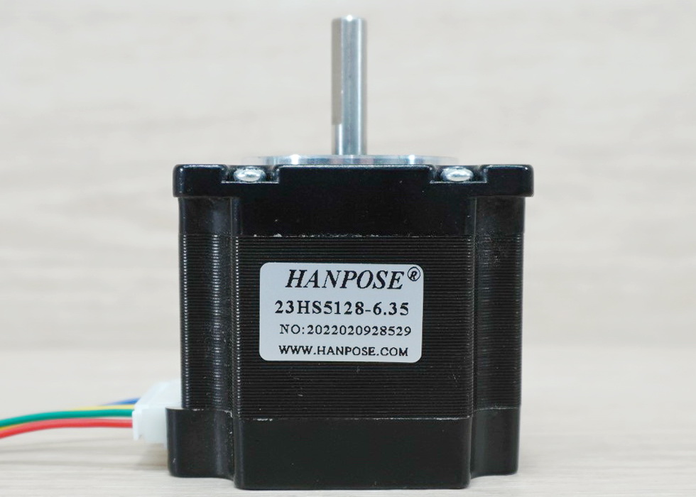 HANPOSE - Stepper Motor (Nema23) แรงบิด 1.01N.m 2.8A Shaft 6.35mm (23HS5128-6.35)