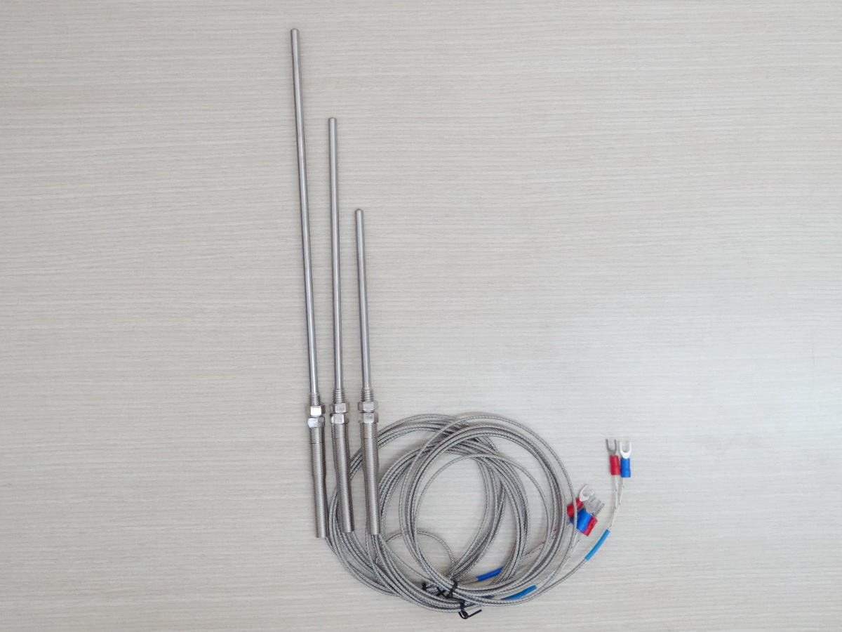 L150mm Probe Sensors K Type - 2M Cable, Thermocouple 0-400C, Thread M8, Diameter 5mm