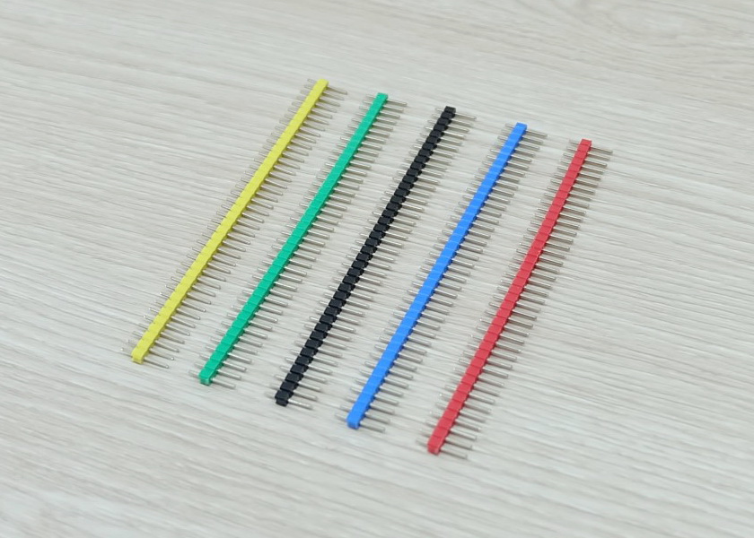 Pin Header - Blue ตัวผู้ขาสั้น 2.54 mm แถว 40 Pin (แพ็ค 20 แถว)