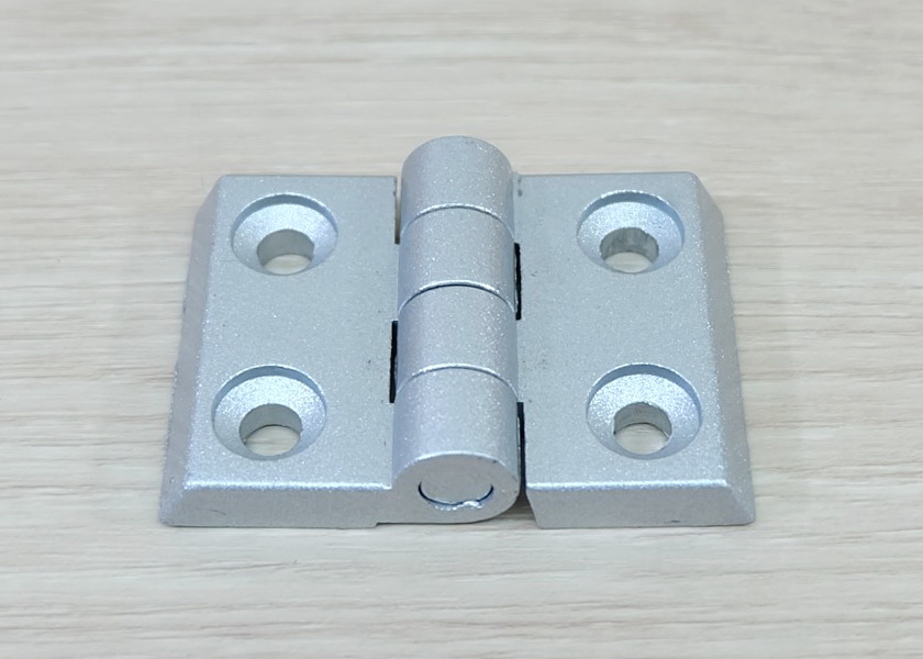 บานพับ Zinc Alloy Hinge for Alu-Profile 4040 ระยะรู 40x25 mm (สีเงิน)