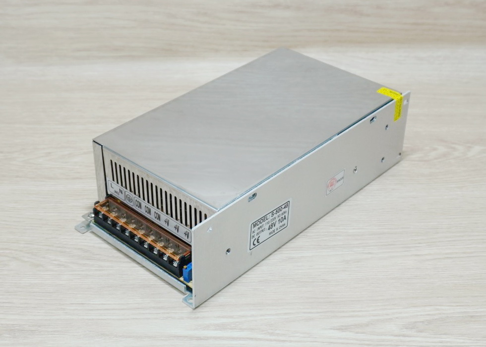 48V-10A-480W DC Switching Power Supply (S-500-48) + Fan Automatic