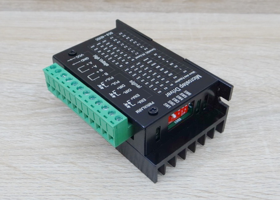 TB6600 Microstep Driver Peak 4A, 9-42 VDC [Aluminum Cover] 2-Phase