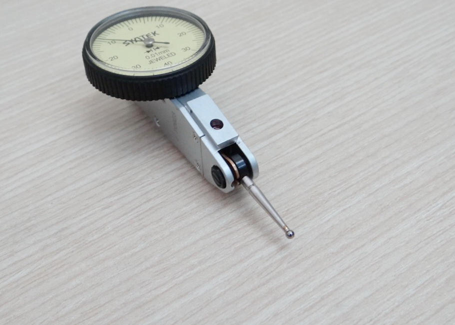 Syntek, 0-0.8mm shockproof Dial Test lever Indicator 0.01mm (diameter yellow face 33.5mm) Accuracy ±0.01mm