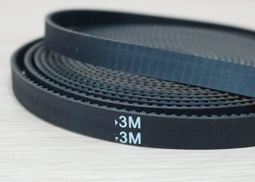 HTD-3M-10mm Rubber Open Timing Belt (สานแถบเส้นไฟเบอร์กลาส ราคา/1เมตร)