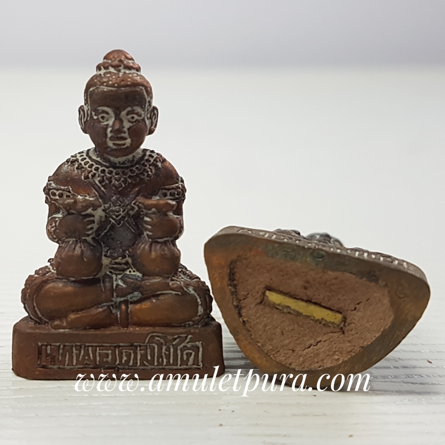 กุมารทองเทพอุดมโชค รุ่นแรก(สัมฤทธิ์โชคหล่อโบราณ ใต้ฐานฝังตะกรุดนะมหานิยม)ปี55 วัดไผ่เงิน กรุงเทพมหานคร