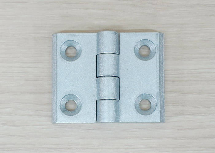 บานพับ Zinc Alloy Hinge for Alu-Profile 4040 ระยะรู 41x30 mm (สีเงิน)