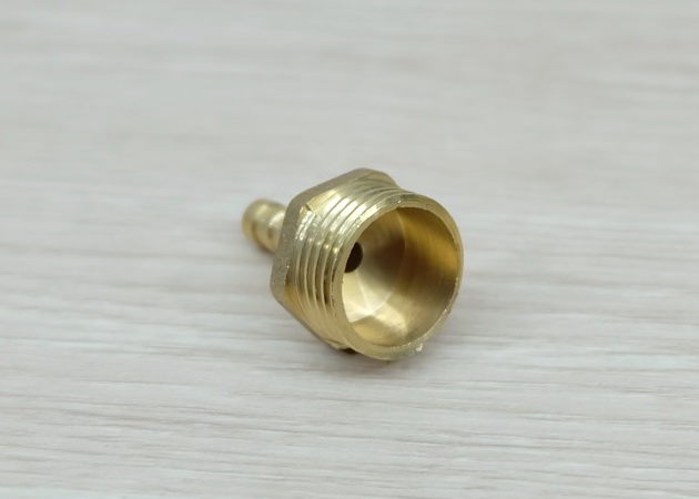 Male Thread 1/2BSP (20.5mm) to Straight Barb Tail 6mm Brass Connector