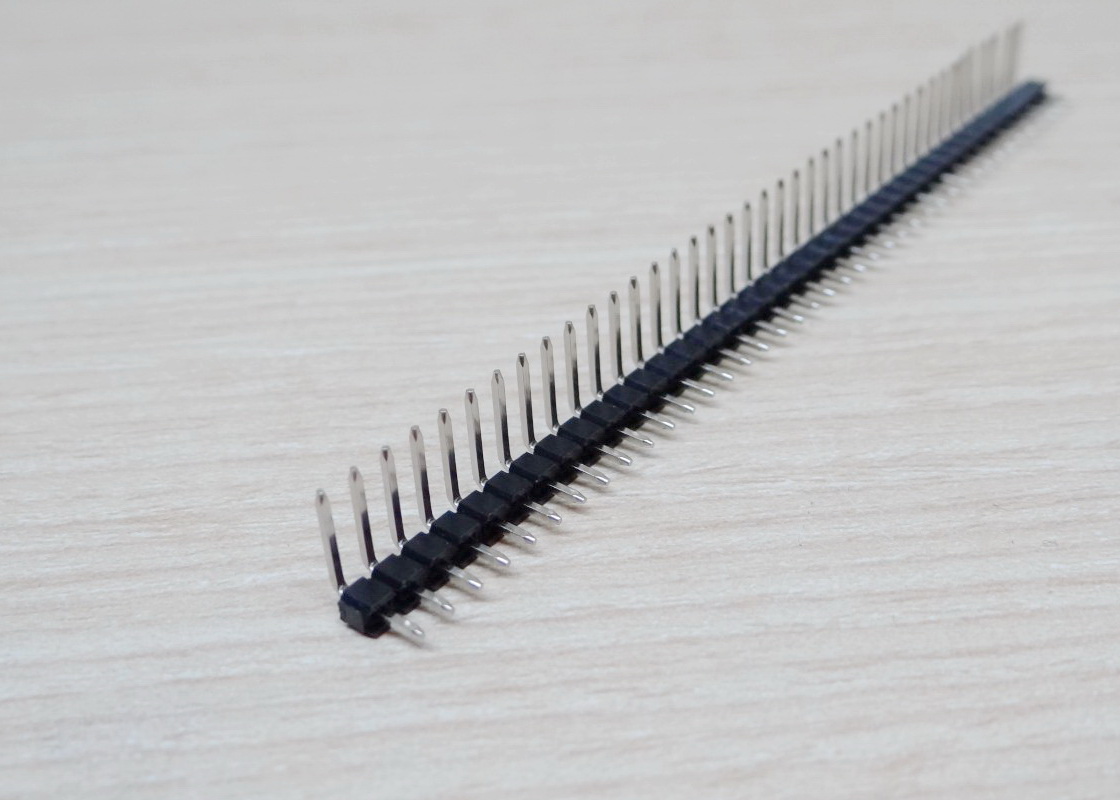 Pin Header 90 องศา ตัวผู้ขา 2.54 mm แถว 40 Pin (แพ็ค 20 แถว)