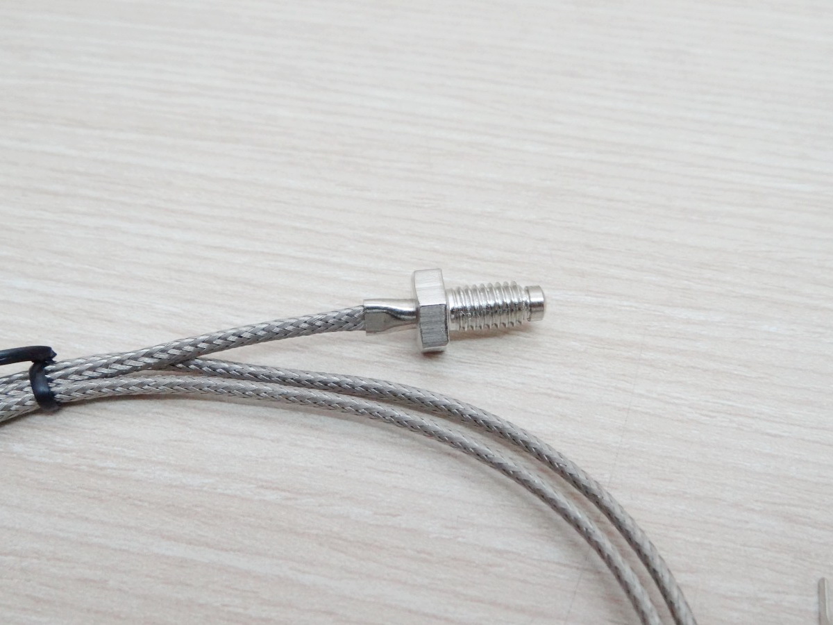 1M Cable หัวเกลียว M6x1.0 K Type Thermocouple 0-400C Sensor Probe