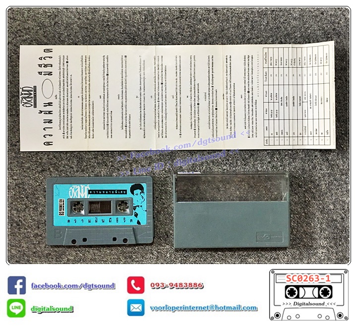 เทปคาสเซ็ท อริสมันต์ พงษ์เรืองรอง อัลบั้ม ความหมายพิเศษ ความฝันมีชีวิต