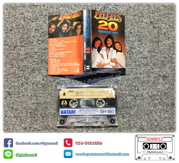 เทปคาสเซ็ท BEE GEES อัลบั้ม 20 GREATEST HITS