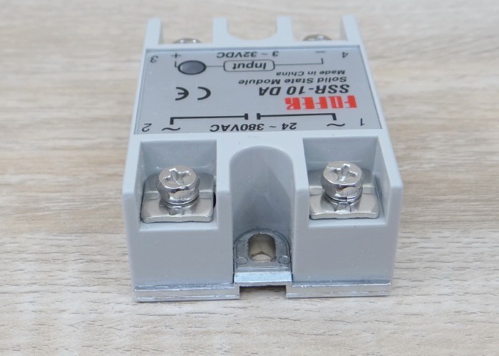 Solid State Relay, SSR-10DA, input 3-32VDC output 24-380VAC, 10A