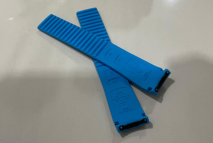 สายยาง PATEK AQUANAUT 5167 3KF สีส้ม และสีเทอร์ควอยซ์