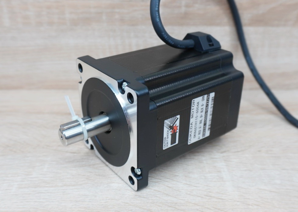 OUKEDA - Stepper Motor (Nema34) แรงบิด 8N.m 6A Shaft 14mm (OK86STH115-6004A)