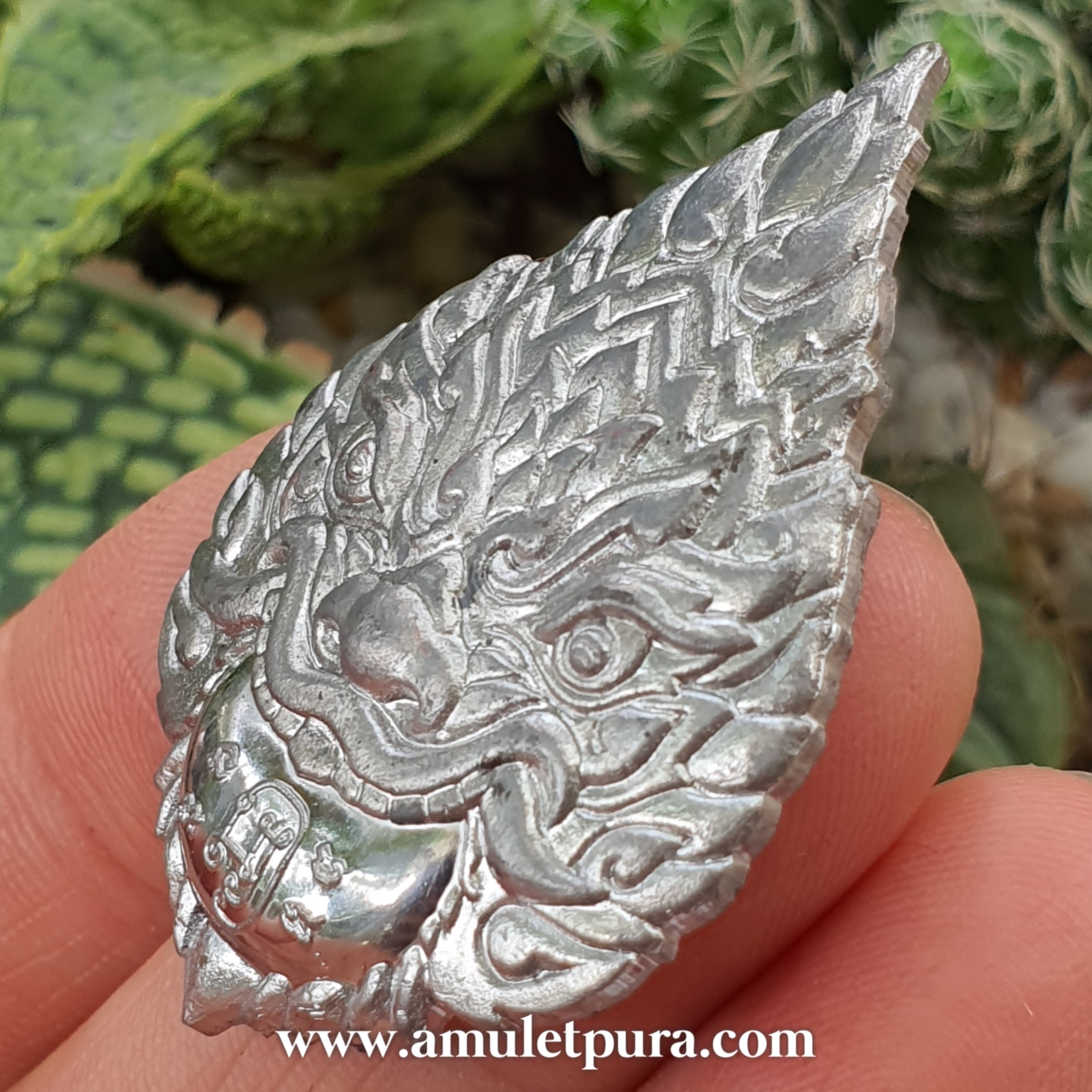 พระราหู รุ่นรวยทรัพย์(เนื้อตะกั่วอวน)ปี60 หลวงพ่อรักษ์ วัดสุทธาวาสวิปัสนา จ.พระนครศรีอยุธยา(มีโค้ด หมายเลข3/แจกผู้ร่วมงาน จัดสร้าง 600 เหรียญ)