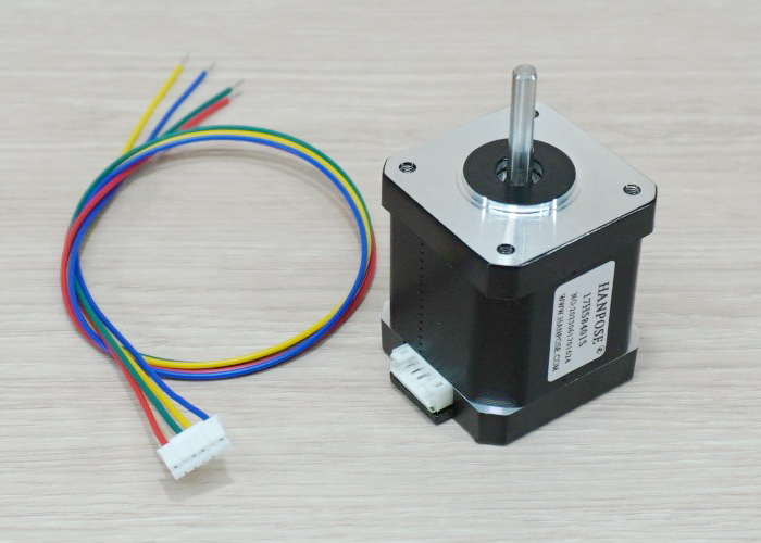 HANPOSE - Stepper Motor (Nema17) แรงบิด 52 N.cm 1.8A (17HS8401S) Black End