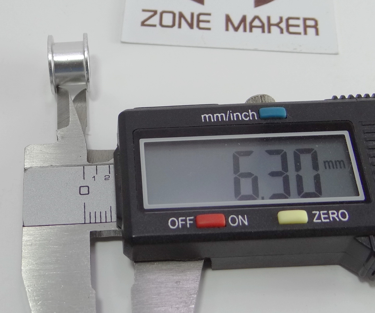 Pulley Wheel แบบ 16 ฟัน 2GT width 6mm belt ไม่มีฟัน (Bore 3mm)