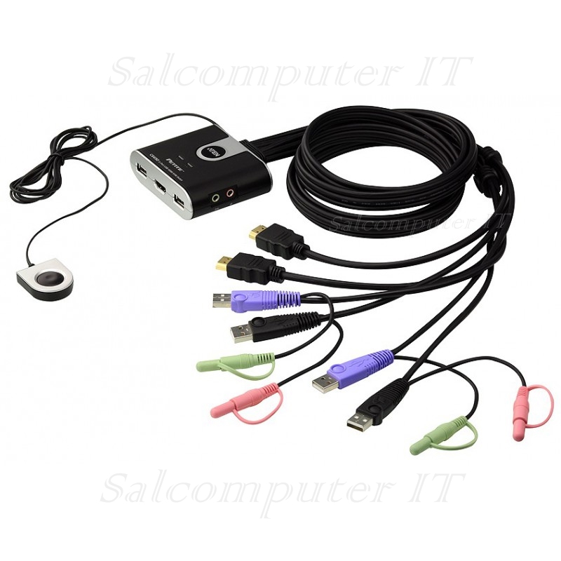 2-Port USB HDMI KVM Switch model : CS692
