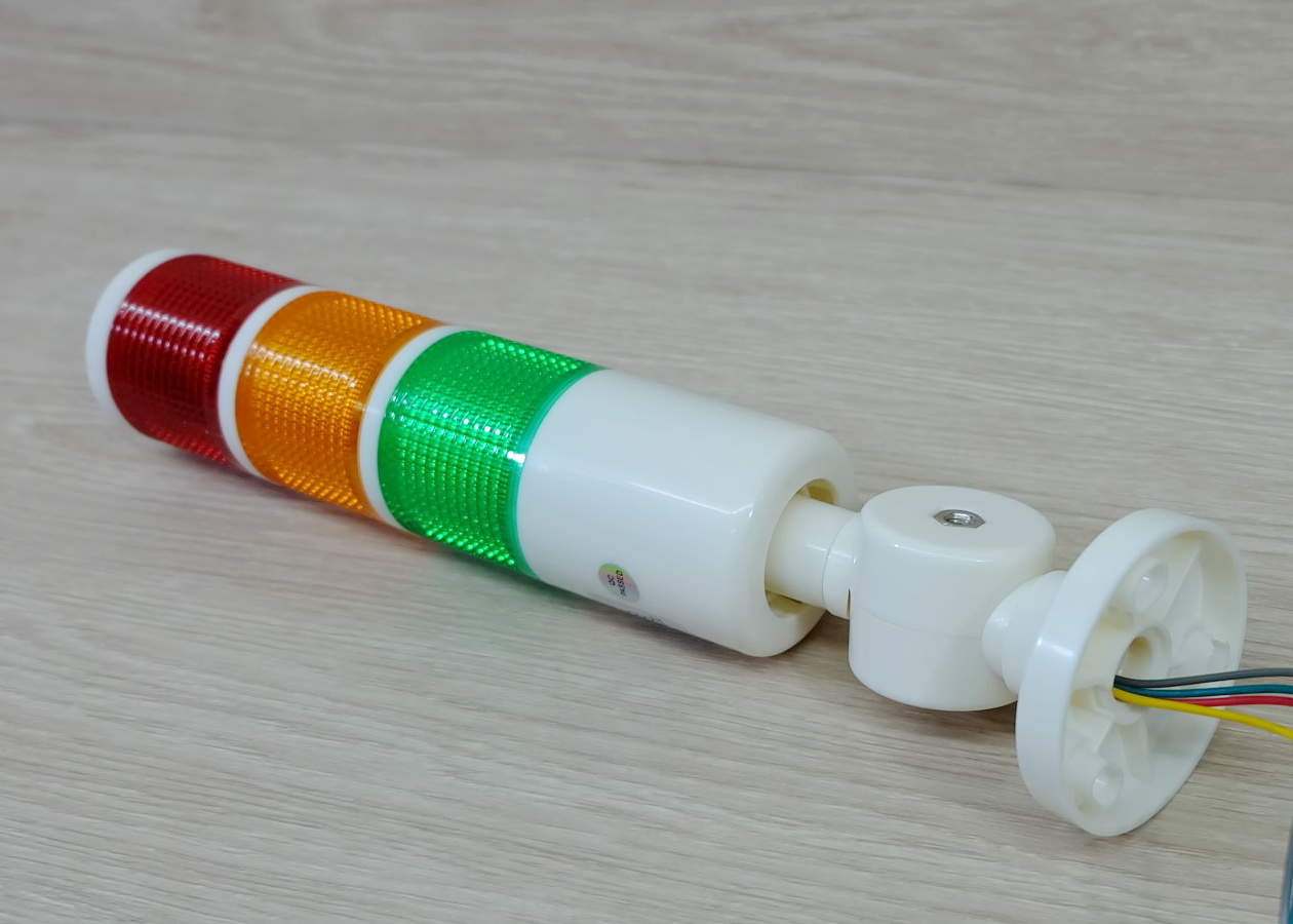 LED 12-24V DC (BEM-X-50-3U-D) Stack Alarm LED Indicator Lamp (Red, Yellow, Green, มีเสียง ไม่กระพริบ)