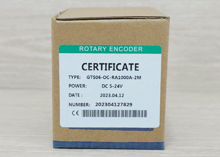 1000P/R Rotary Encoder (GTS06-OC-RA1000A-2M) Shaft 6mm, NPN, 5-24VDC, Cable 2M