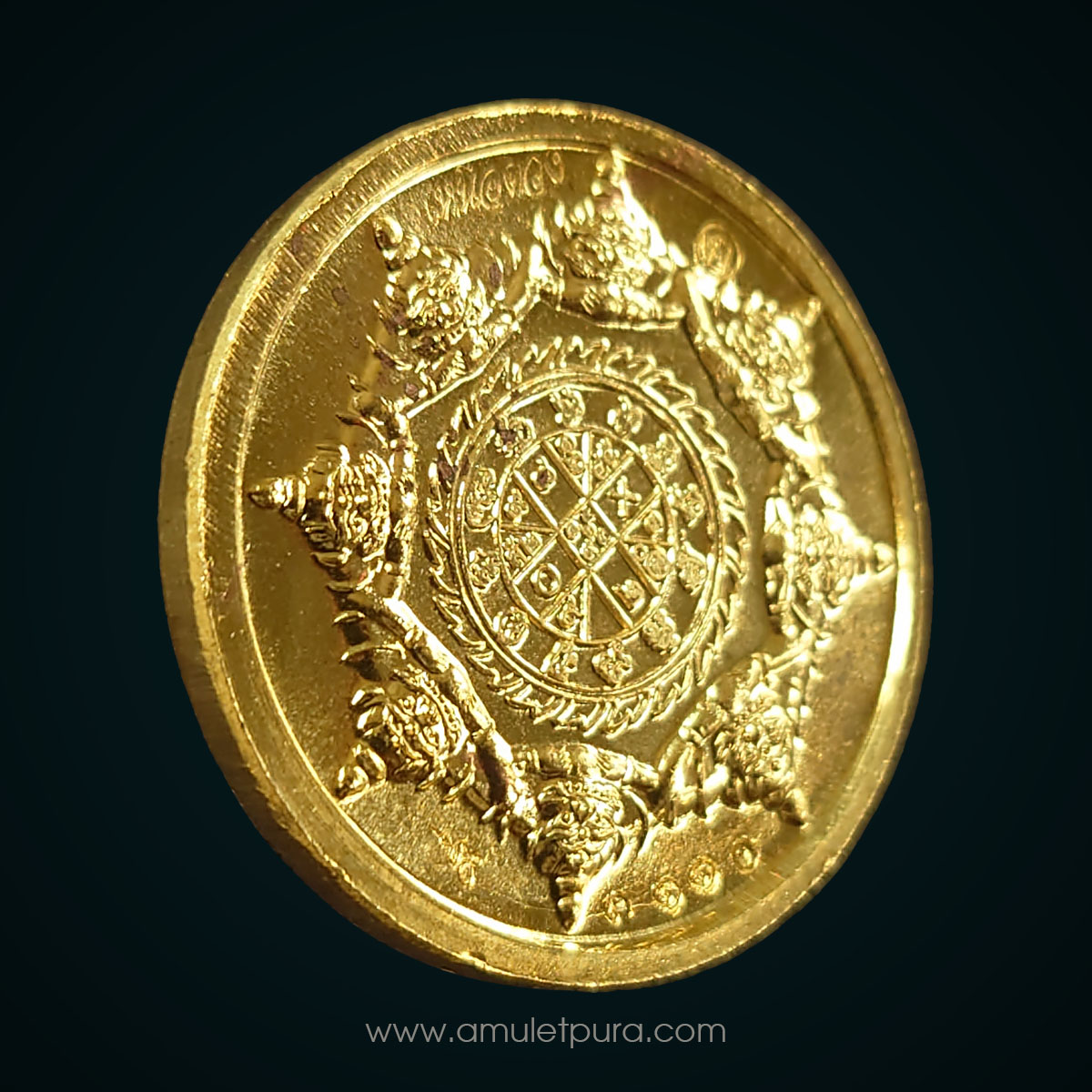 เหรียญพังพระกาฬ รุ่นเหนือดวง59 เนื้อทองระฆัง (ชุดกรรมการ 2.6 ซม) ปี59 วัดพระมหาธาตุ จ.นครศรีธรรมราช (3โค้ด หมายเลข 3110)