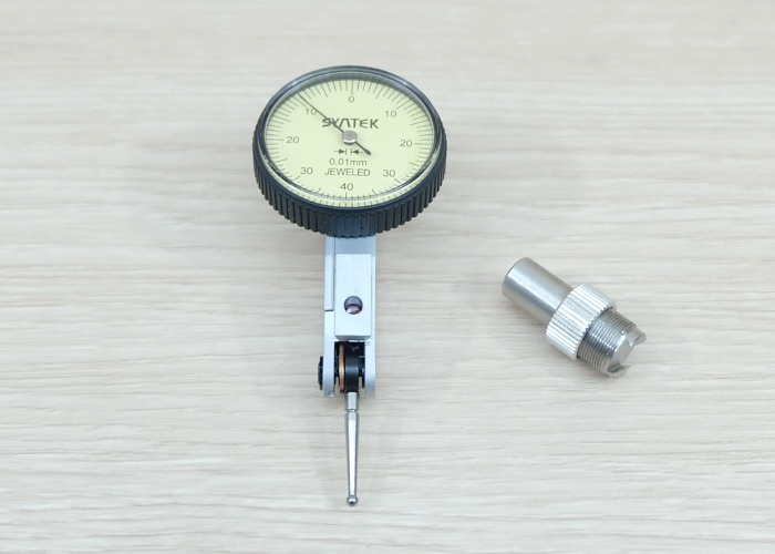 Syntek, 0-0.8mm shockproof Dial Test lever Indicator 0.01mm (diameter yellow face 33.5mm) Accuracy ±0.01mm