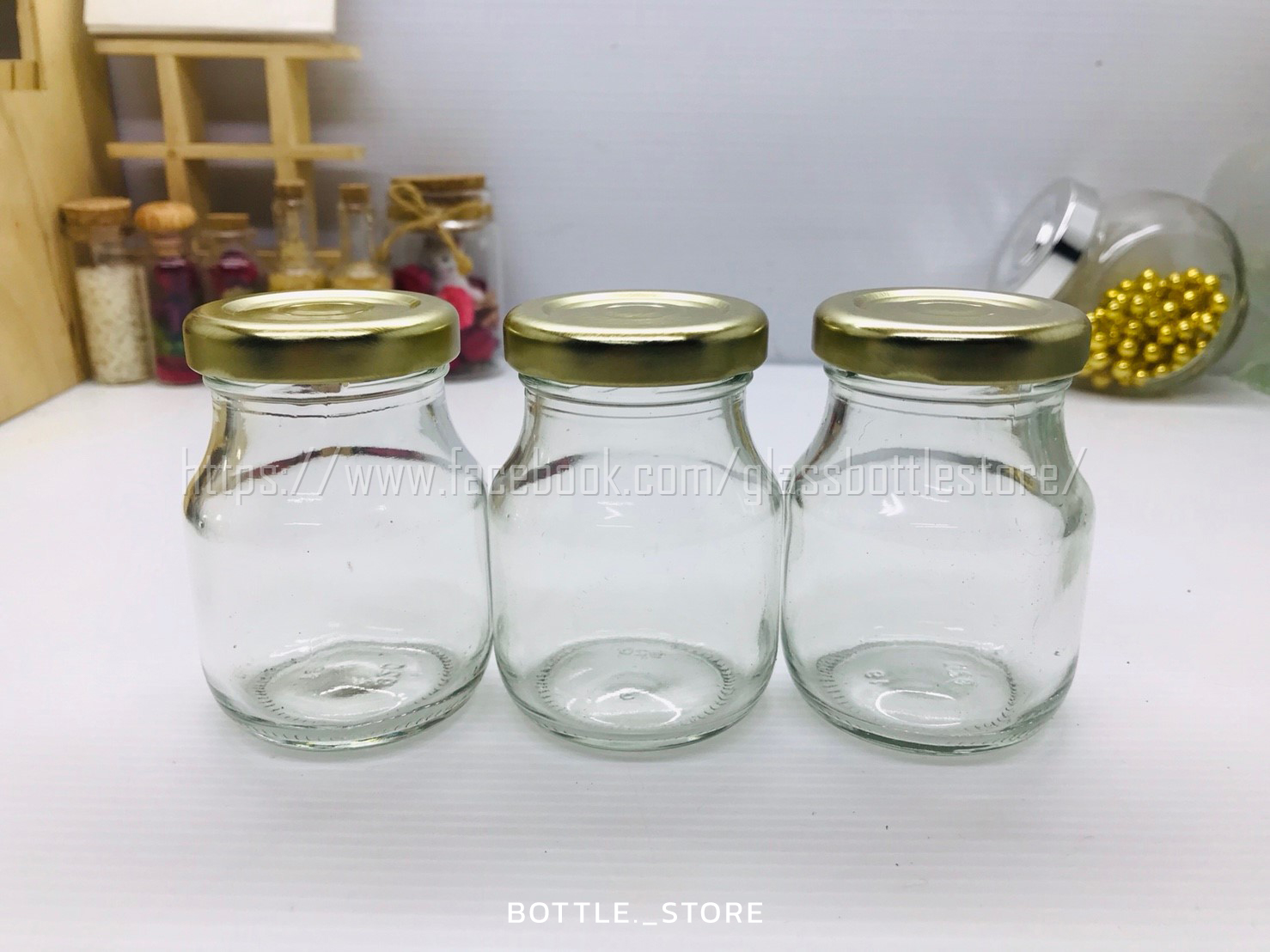 ขวดแก้ว ซุปไก่(ปกติ) 75ml ฝาเกลียวล็อคสีทอง