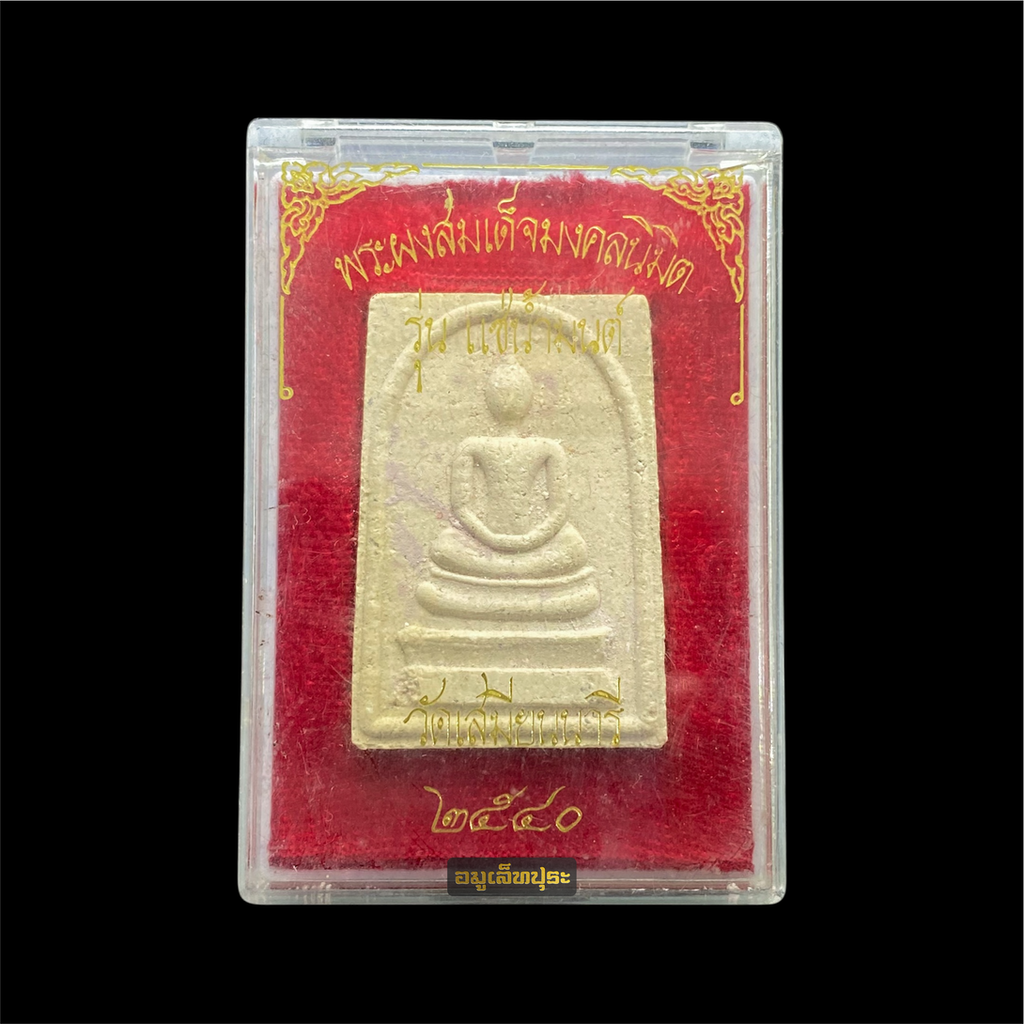 พระผงสมเด็จมงคลนิมิตร รุ่นแช่น้ำมนต์ วัดเสมียนนารี ปี40 #1