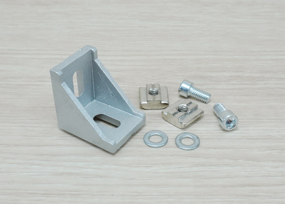 Bracket D30-A สำหรับ Series 30 Alu Profile + ชุดน็อตสกรู T-Nut M6 Series 30
