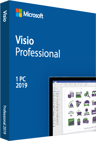 Microsoft Visio 2019 ของเเท้ การใช้งาน 1 เครื่อง