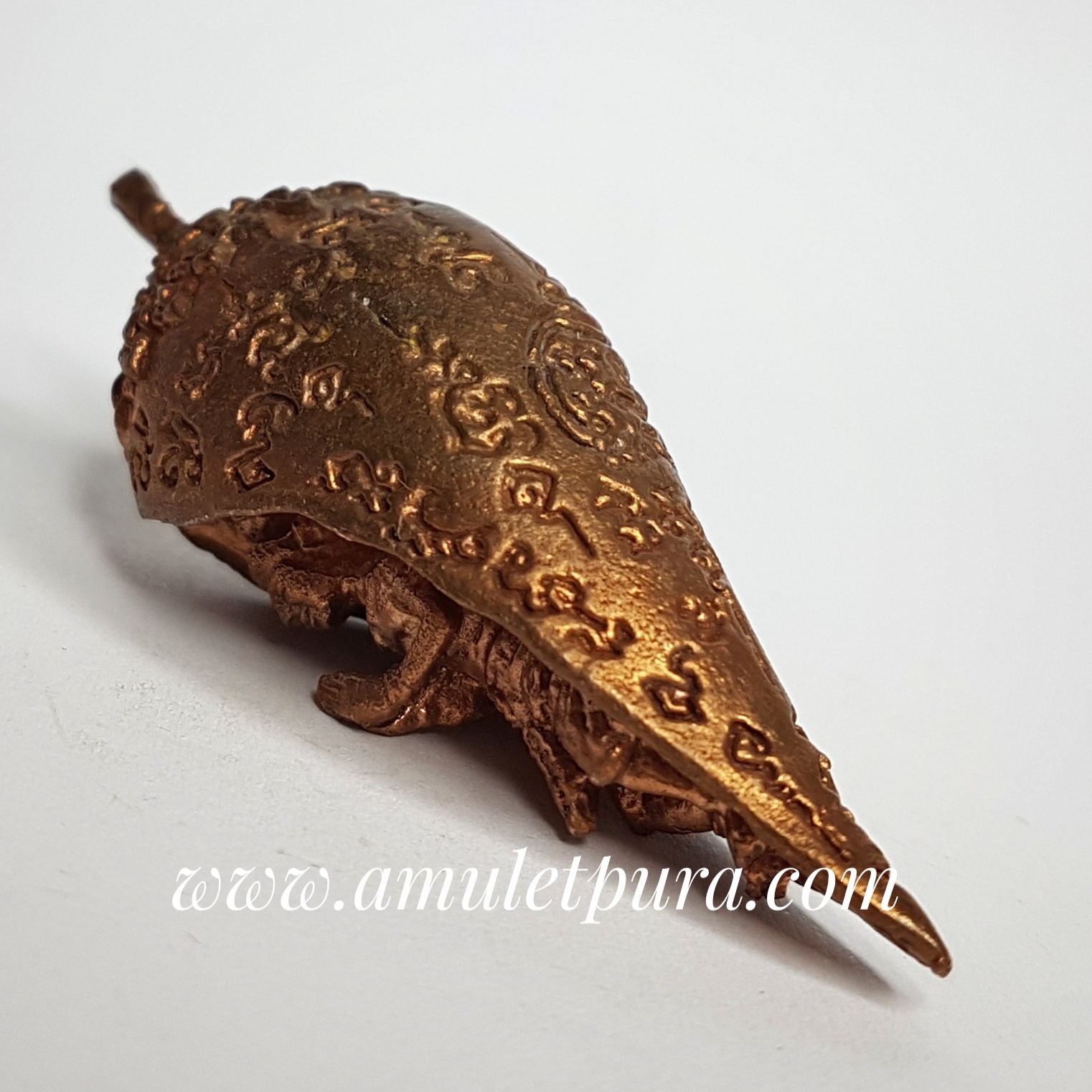 พระสังข์เรียกทรัพย์ (ทองแดง) อ.ธรรมนูญ บุญธรรม สำนักสักยันต์บัวแปดกลีบ(ท่านย่าเฒ่า)จ.ชลบุรี