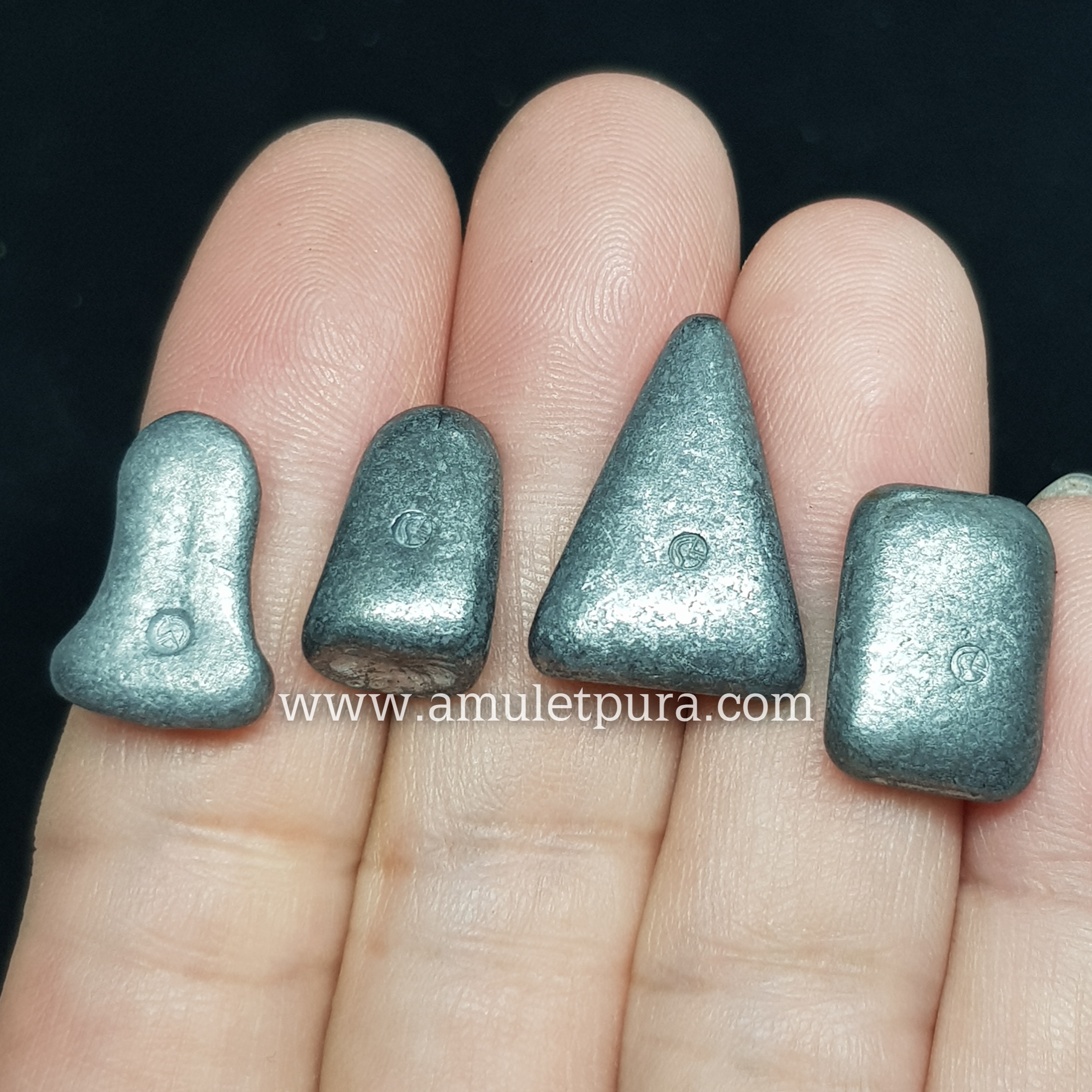 พระชุดจตุภาคี (เนื้อชินตะกั่ว พระปิดตา,พระรอด,นางพญา,นางกวัก เนื้อชินตะกั่ว) ปี2515 หลวงปู่เอี่ยม วัดโคนอน ภาษีเจริญ กรุงเทพมหานคร (หลังตอกโค้ด)