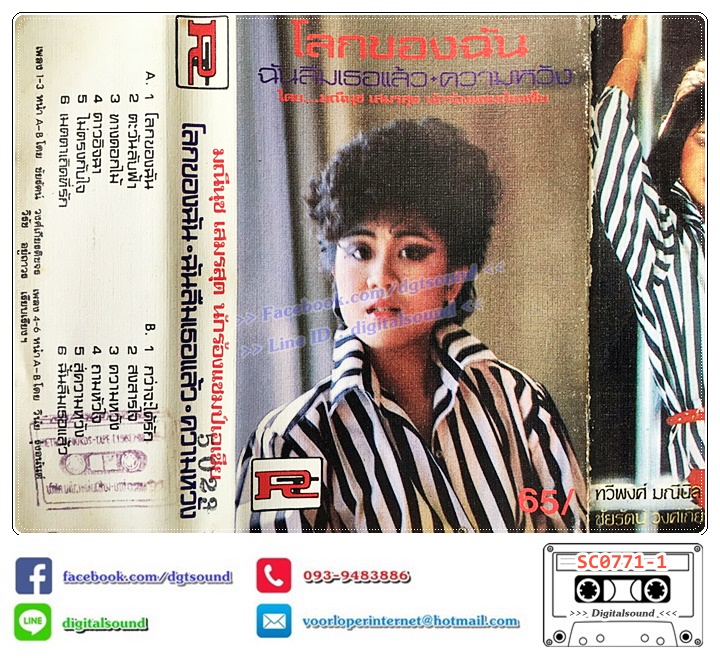 เทปคาสเซ็ท อ้วน มณีนุช เสมรสุด อัลบั้ม โลกของฉัน