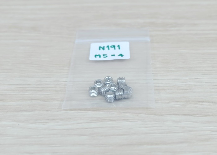 M5x4 สกรูตัวหนอน DIN916 Stainless steel 304 (แพ็ค20ตัว)