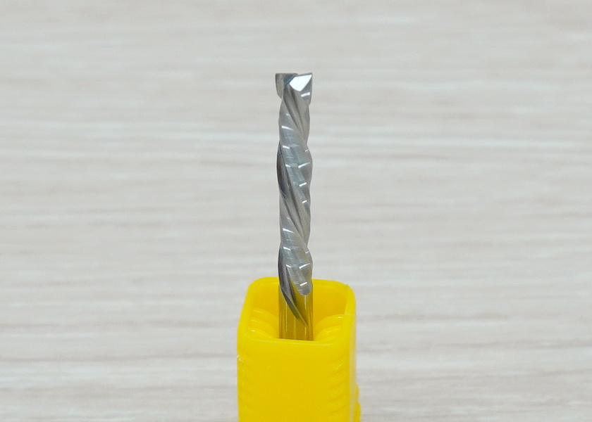 Double-Edged Compound Milling Cutter 3.175x3.175x22mm Blade Spiral Carbide เกรด 3A