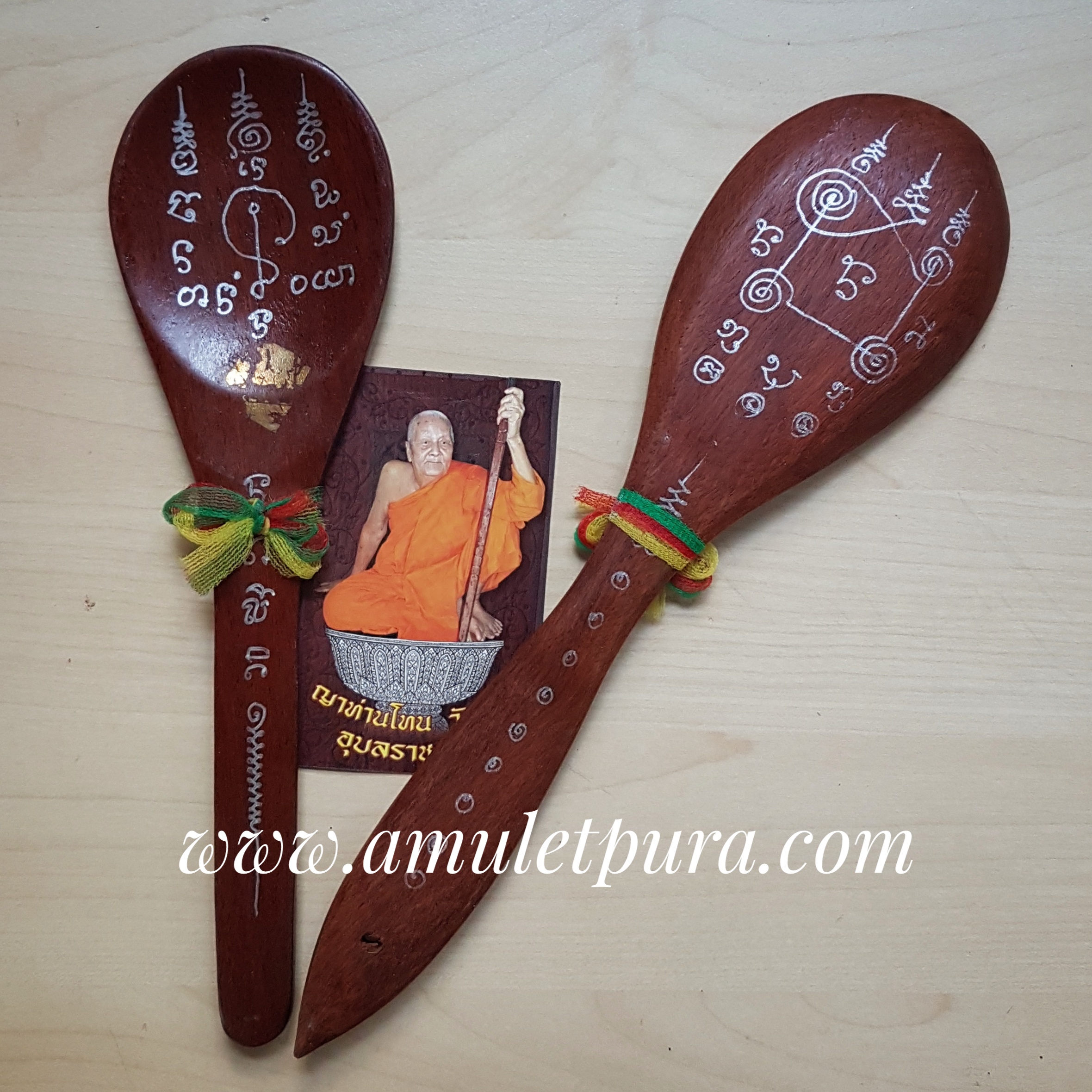 ทัพพีหน้าหัก นางกวักซ่อนรูป ปี55 หลวงปู่ญาท่านโทน วัดบ้านพับ จ.อุบลราชธานี