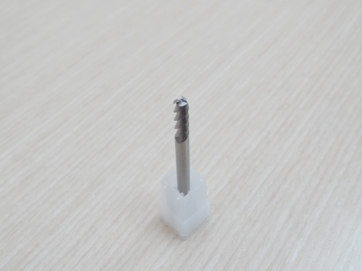 3-Flute Carbide Drill 4x4x12mm 50L HRC50 Square Flatted End Mill, Shank 4MM