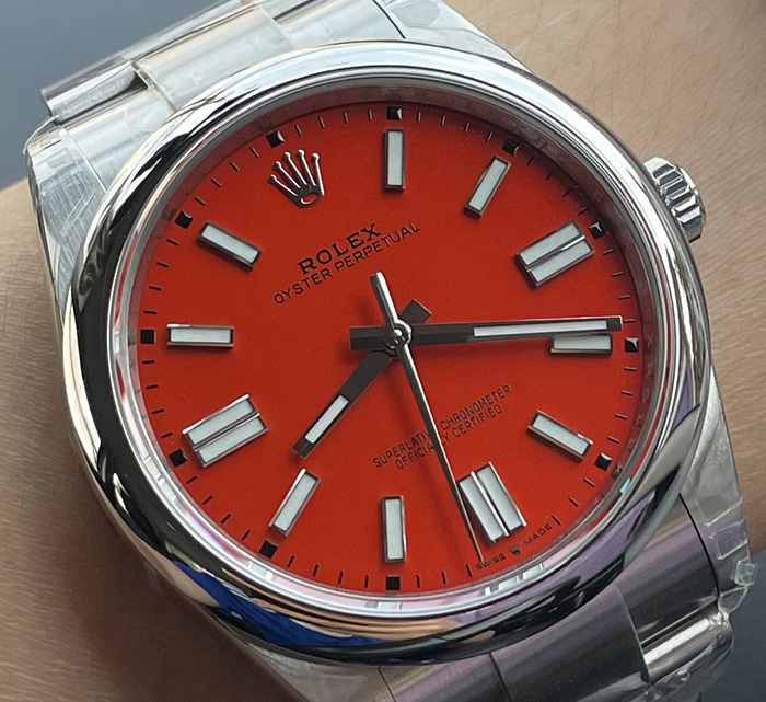 ROLEX OP41RED VSF 41 MM.