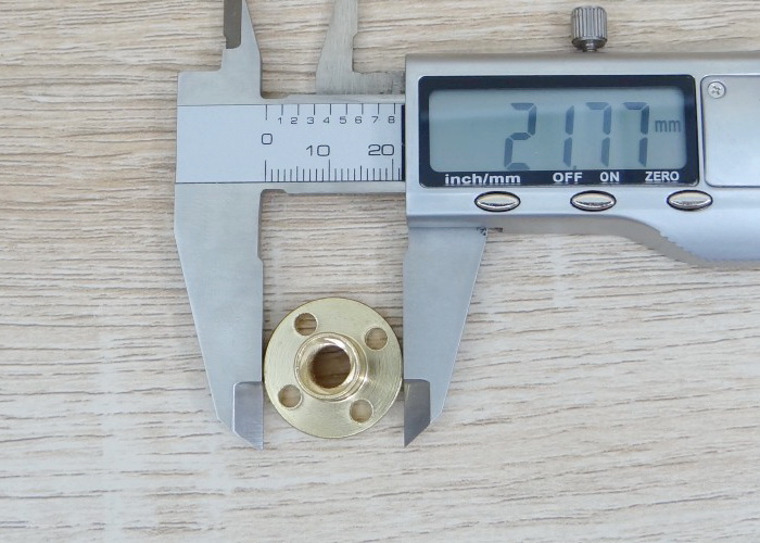 T8 Copper Nut Dia 8mm (Lead 1mm)