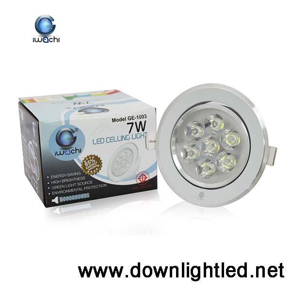 ดาวน์ไลท์ LED IWACHI 7w (แสงส้ม)