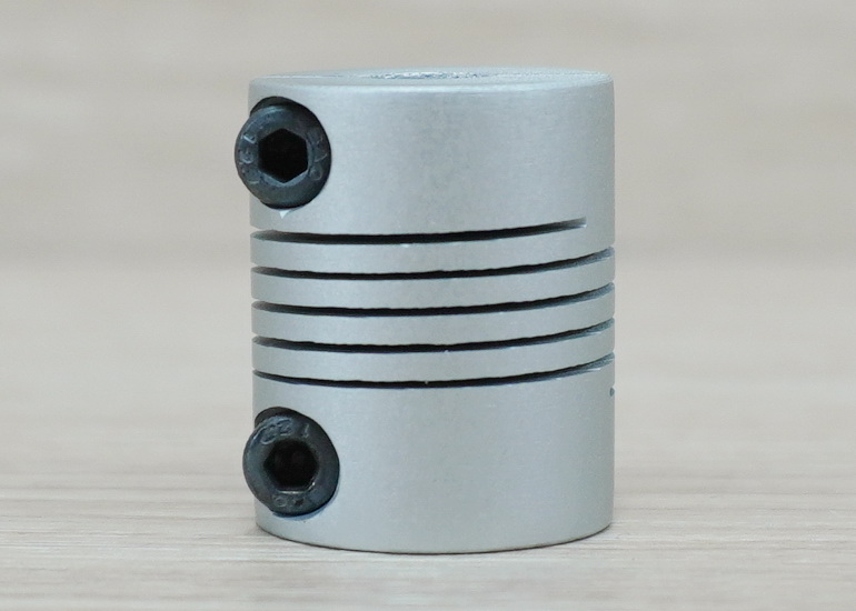 6 x 6.35 mm RB-Flexible Shaft Coupling D20 L25 mm (Hex Screw)