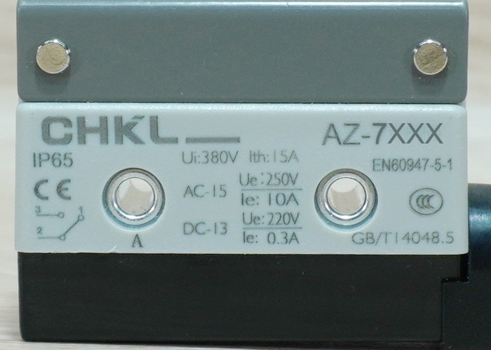 AZ-7121 Waterproof Micro Limit Switch - Long Lever Roller (Silver Contact)