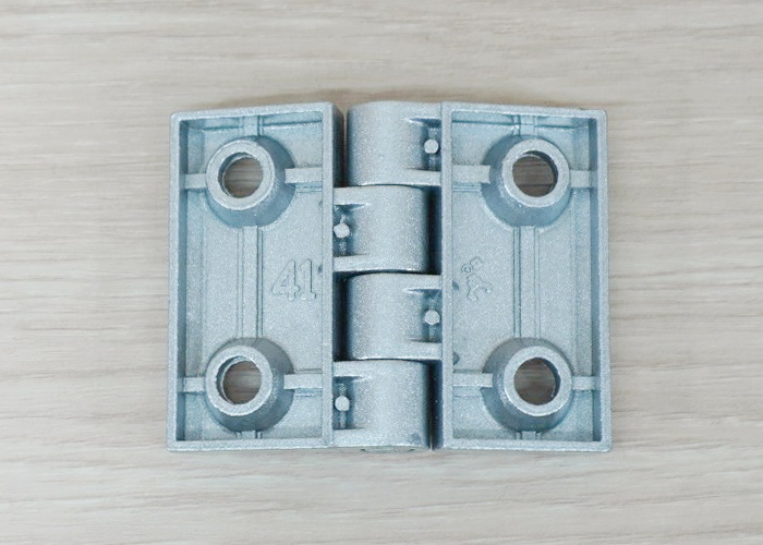 บานพับ Zinc Alloy Hinge for Alu-Profile 4040 ระยะรู 41x30 mm (สีเงิน)