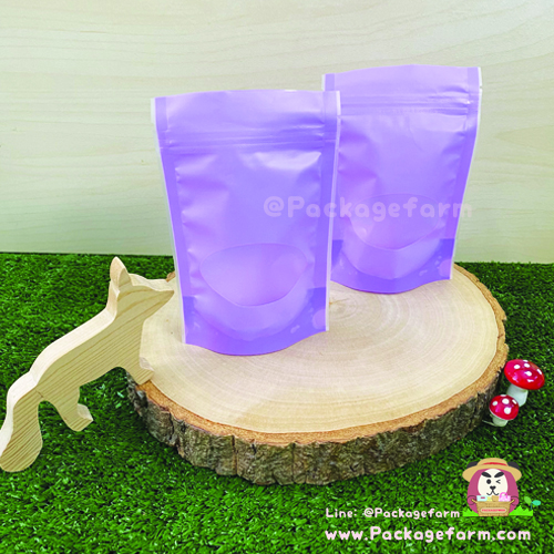 ซองซิปตั้งได้ก้นโค้ง หน้าต่างวงรี (แอนกี้เล็ก)