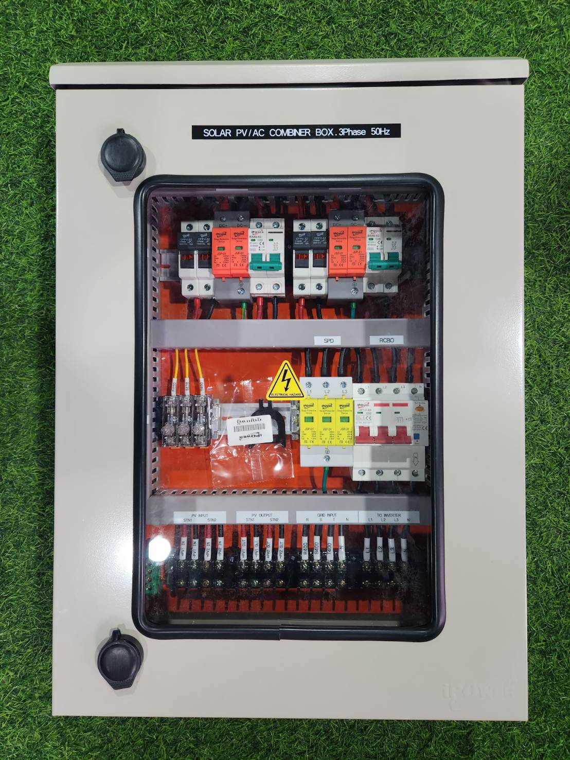 Combiner Box 5KW-10KW 3Phase 2String ตู้หน้าใส AC&DC