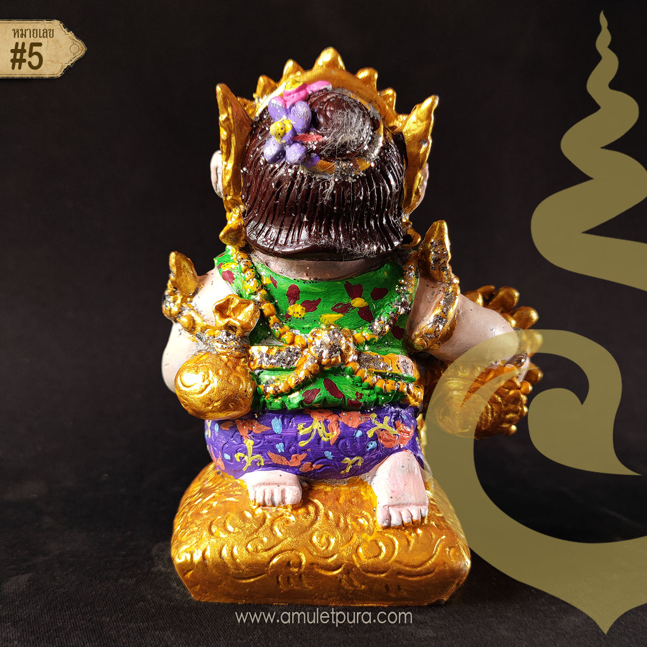 กุมารีดูดทรัพย์รับเงิน เพ้นสี นำฤกษ์ ขนาดบูชา ปี54 อาจารย์สุบิน นะหน้าทอง (หมายเลข 5)