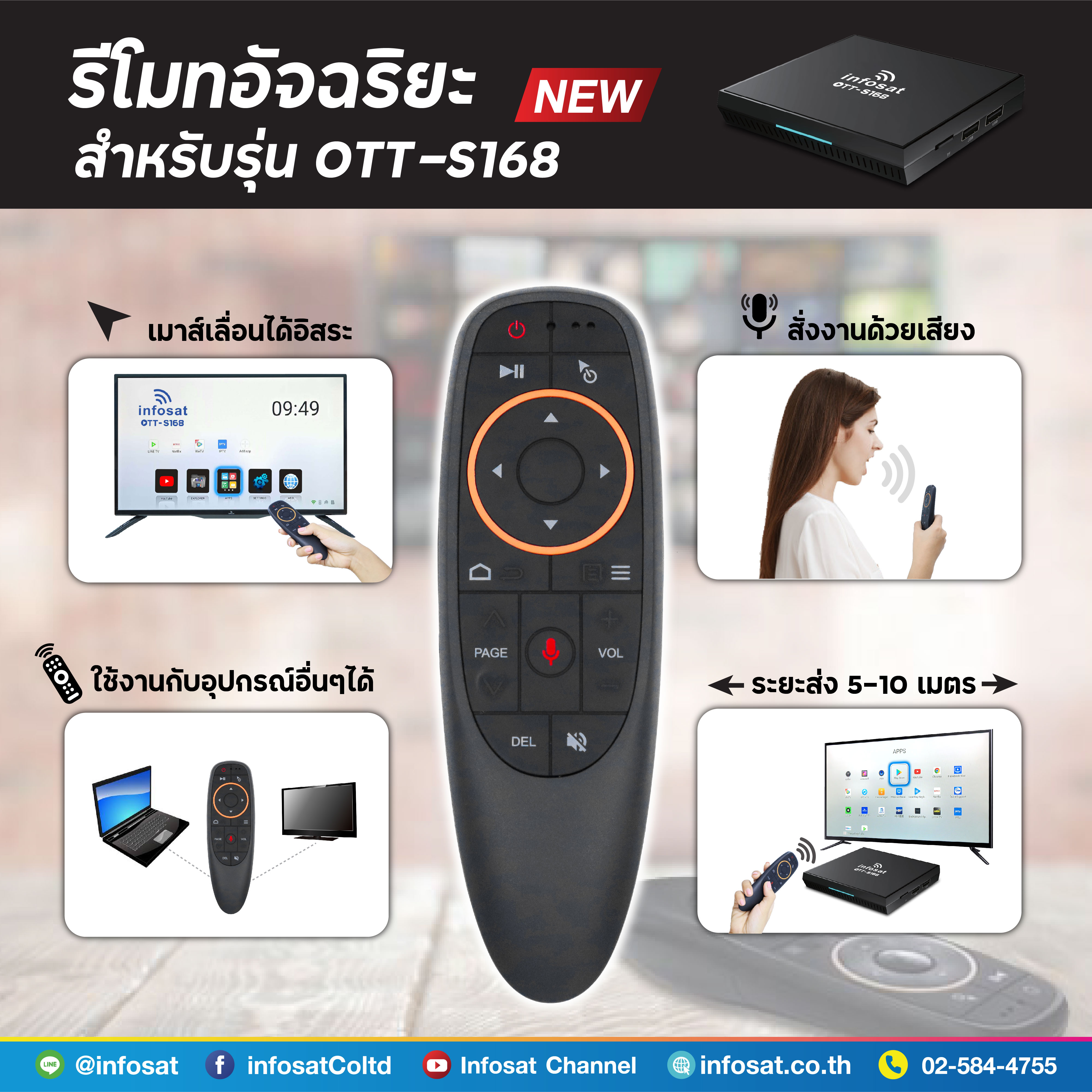 INFOSAT Magic Remote