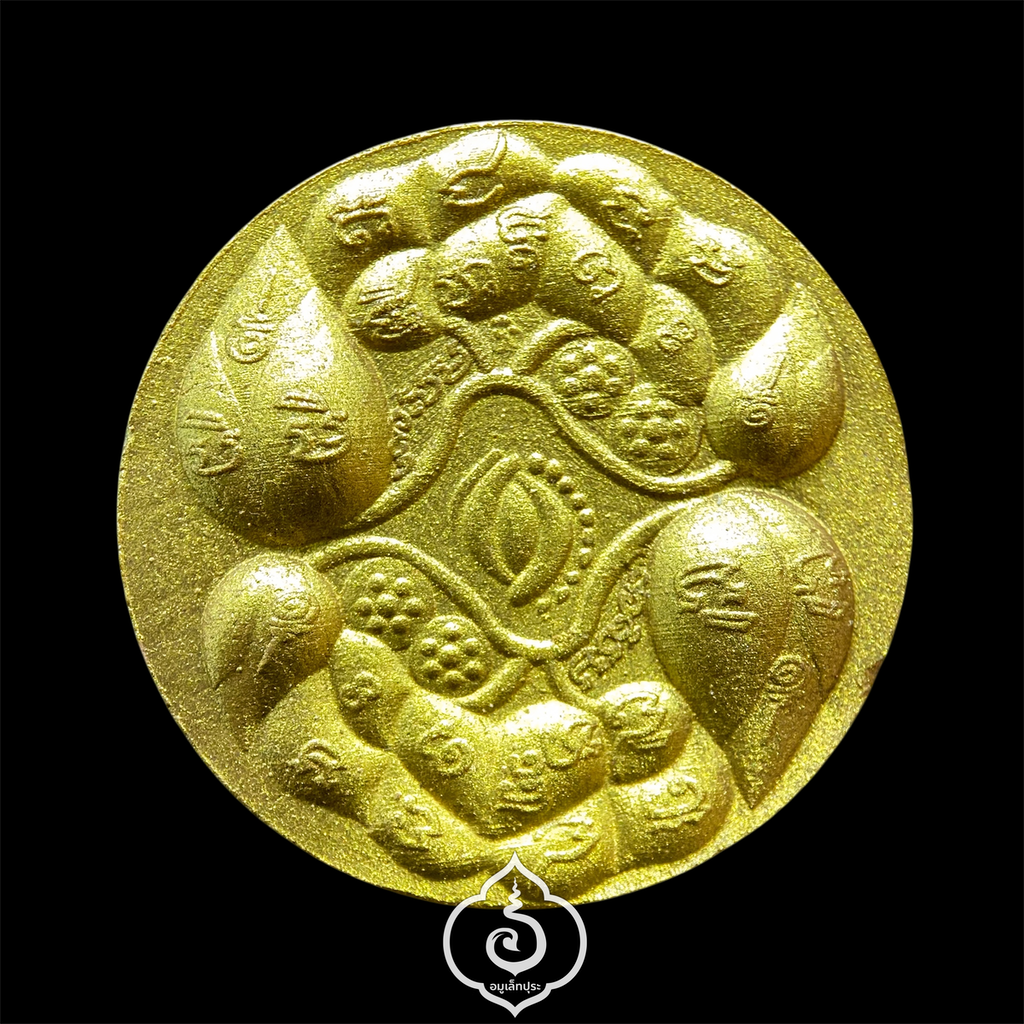 บัวบังใบ เนื้อผงมหาเสน่ห์ ปัดทอง ปี61 อ.ประคอง ตำหรับมหาเสน่ห์สายมอญ