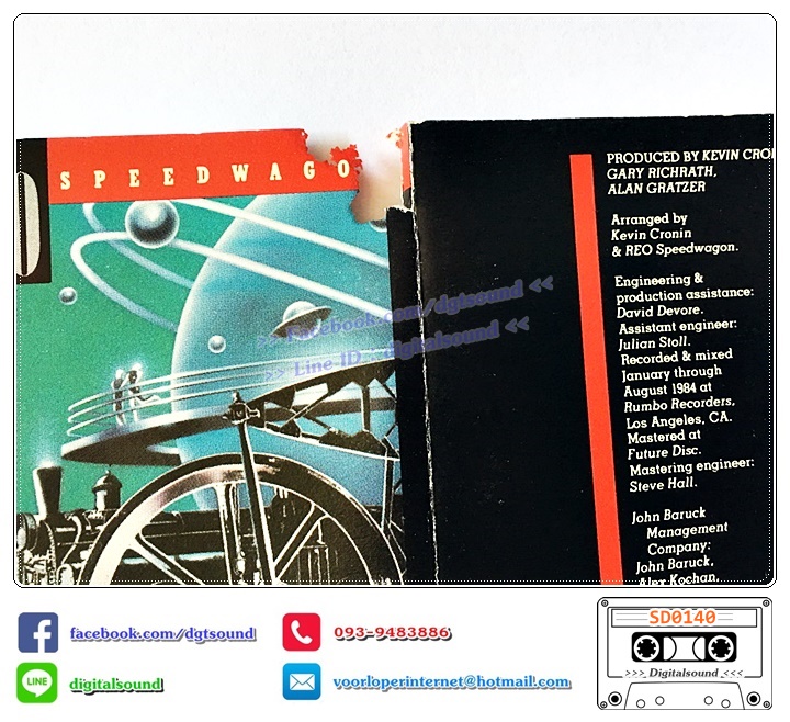เทปคาสเซ็ท ตลับเทป REO SPEEDWAGON อัลบั้ม WHEELS ARE TURNIN (ปกขาดตรงมุม)