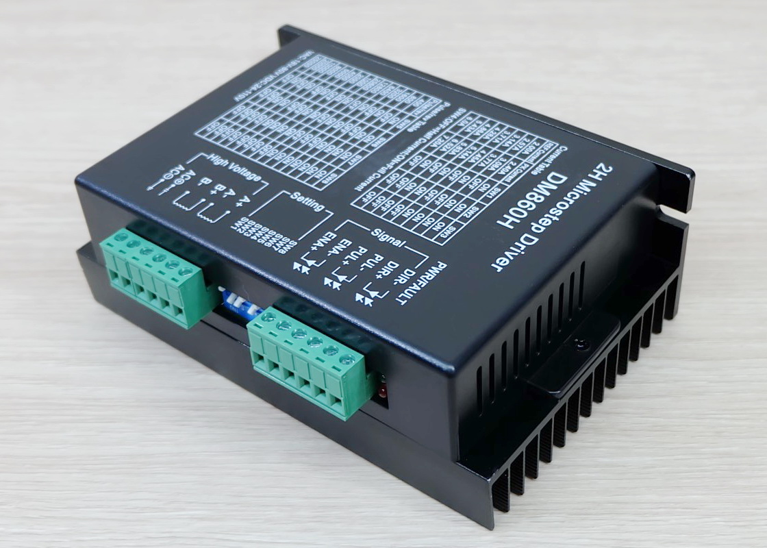DM860H (Jiawen) Microstep Driver Peak 7.2A, 24-110 VDC / 18-80VAC 2-phase